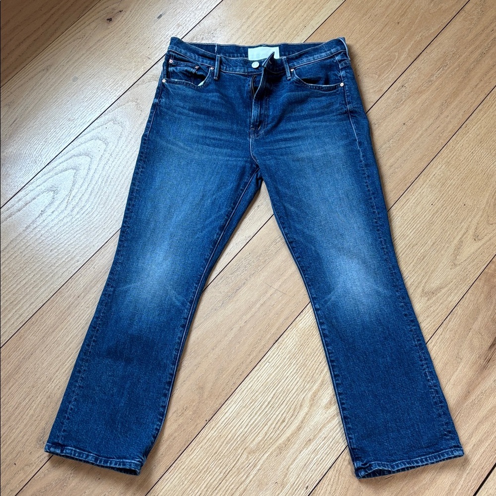 MOTHER The Insider Ankle Bootcut Jeans “Where The Sun Don’t Shine” Size 30 - Picture 2 of 12